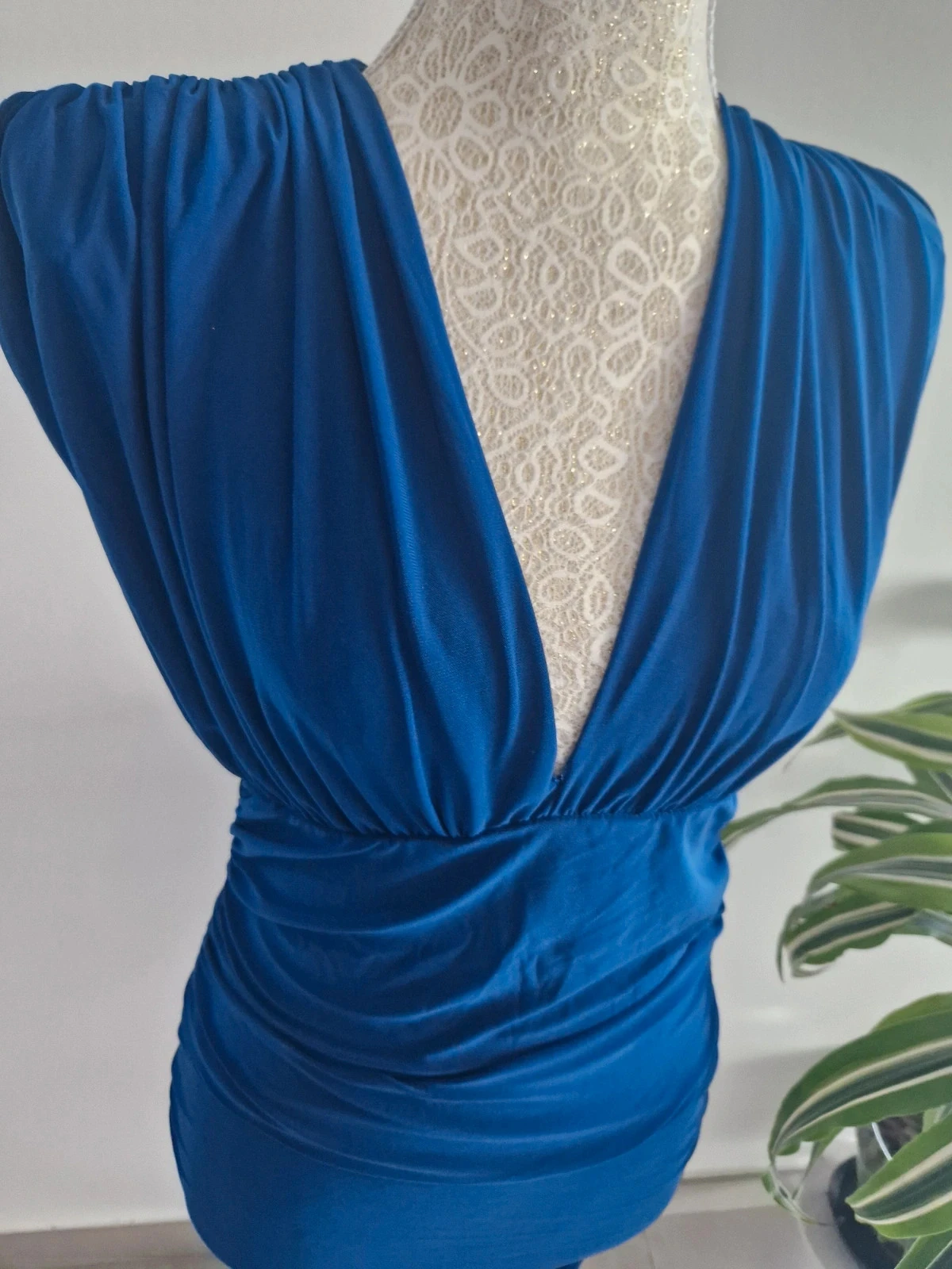 Electric blue fitted dress - 36 - Keep Look – photo 2